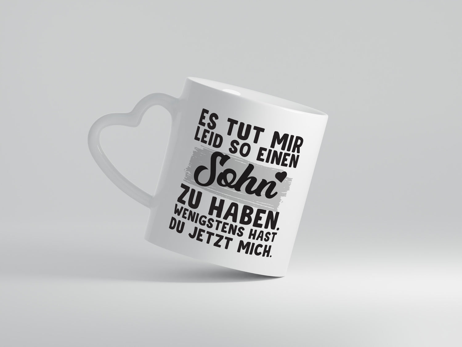 Schwiegersohn Spruch | Schwiegermama Tasse | lustig - Herzhenkel Tasse - Kaffeetasse / Geschenk / Familie