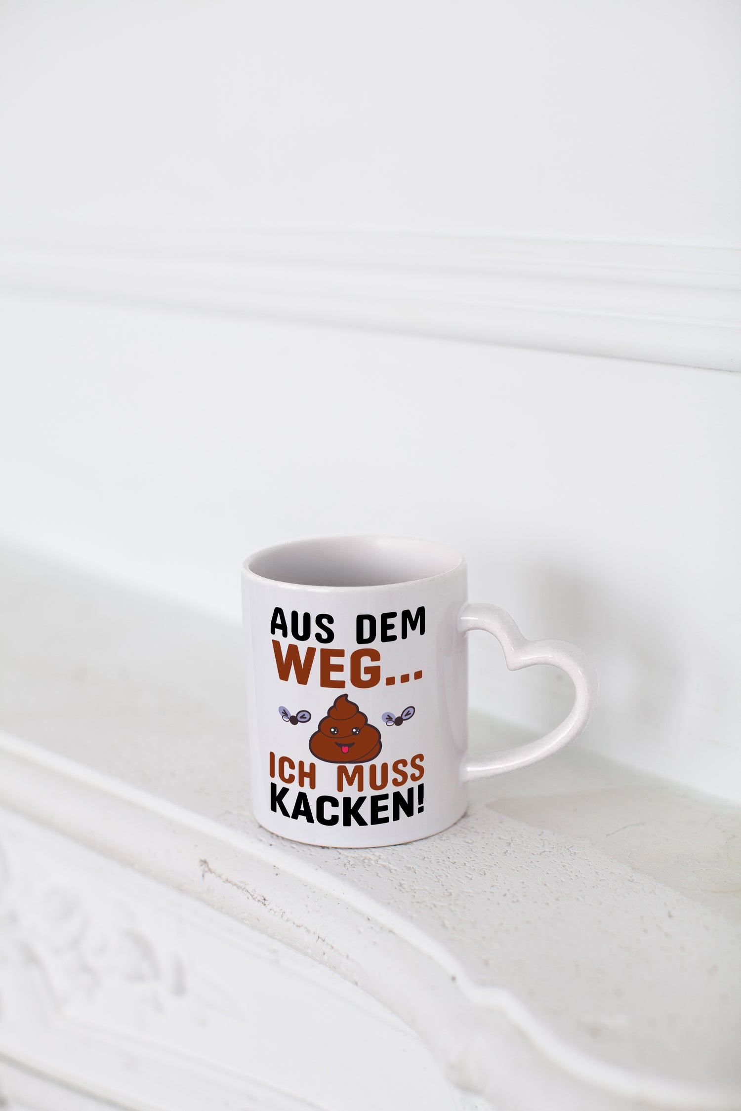 Aus dem weg! - Herzhenkel Tasse - Kaffeetasse / Geschenk / Familie